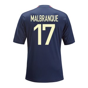 13-14 Olympique Lyonnais #17 Malbranque Away Black Jersey Shirt 13-14 Olympique Lyonnais #17 Malbranque Away Black Jersey Shirt